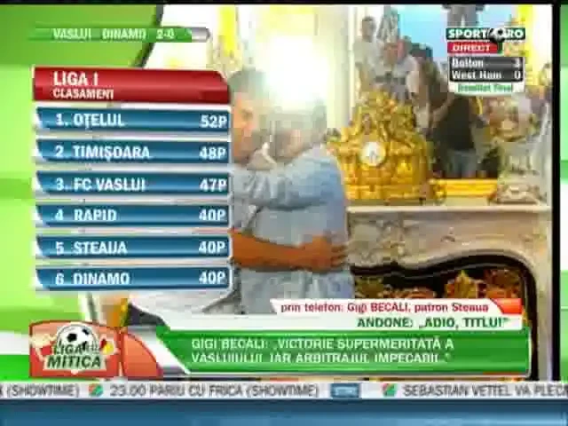 SENZATIE! Becali citeaza din Cioran! Vezi cum explica vointa optimismulu si ratiunea scepticismului de la Steaua! :)