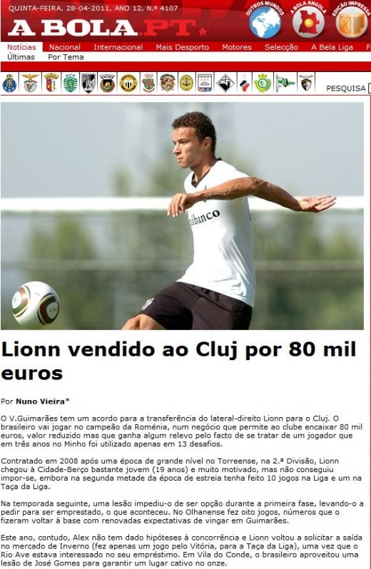 CFR a facut un nou transfer! Ce jucator a adus din Portugalia pentru numai 80.000 euro!