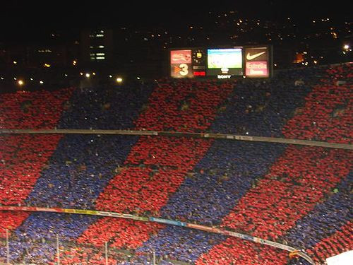 Albii nu pot sa sara... in ochi! ASA va arata Camp Nou diseara! FOTO:
