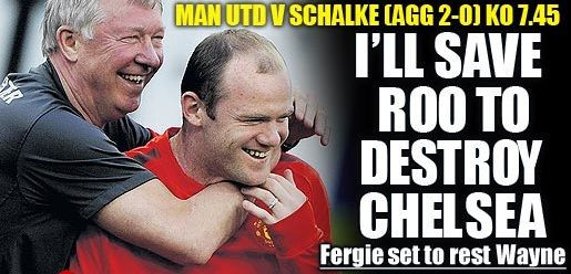 Rooney, OUT cu Schalke in Liga! Ferguson: Il pastrez pe Rooney ca s-o DISTRUGEM pe Chelsea!