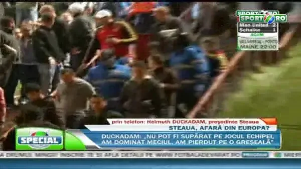 VIDEO: 50 de rapidisti, identificati la Tribuna I! Ultrasii de la Sud au sarit la bataie! Fortele de ordine au intervenit in FORTA