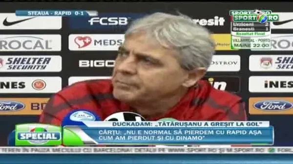 Cartu vrea sa-si dea DEMISIA: "Mi-am luat adio de la jucatori. Eu sunt ghinionul echipei"