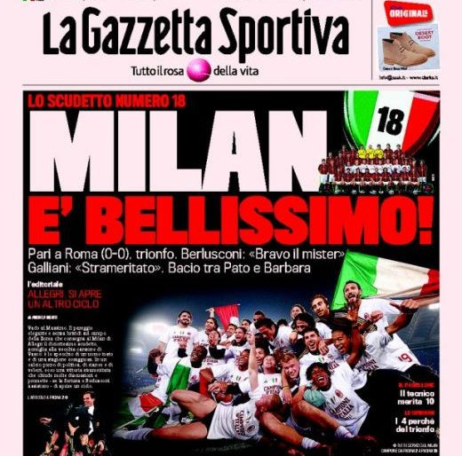 VIDEO! Vezi sarbatoarea nebuna a jucatorilor lui Milan dupa titlul 18 in Italia! Gazzetta dello Sport: Ce echipa SUPERBA!
