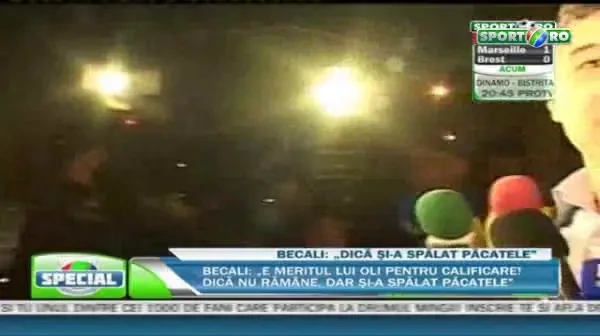 Becali: E meritul lui Olaroiu pentru calificare! Dica nu ramane, dar si-a spalat toate pacatele!