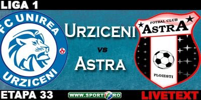 Ultimul meci in Liga I la Urziceni! Unirea 0-3 Astra! Suporterii Unirii au aplaudat echipa la final