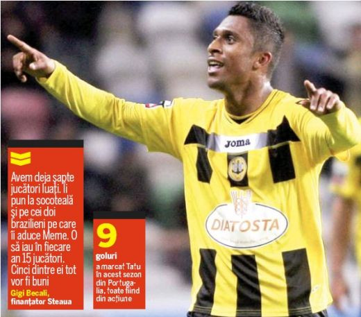 Tatu abia asteapta sa vina la Steaua: E singura oferta concreta! Imi plac romanii, sunt hotarati!