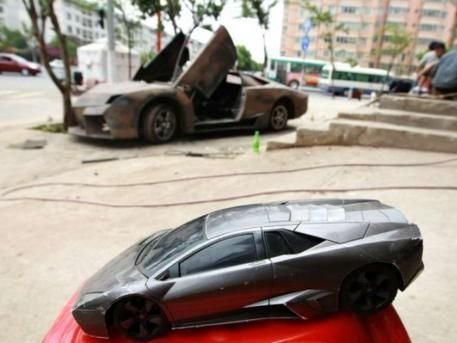 FOTO / Numai in CHINA se putea face asta! Cum arata primul Lamborghini de 10.000 euro :)
