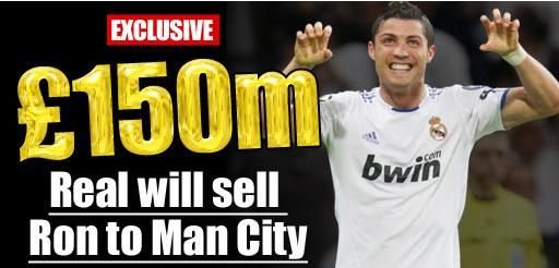 Dementa totala la City! Un sfert de miliard pentru Cristiano Ronaldo! REACTIA englezilor: