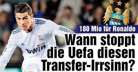 Oferta de 180 mil euro pentru Cristiano Ronaldo a TURBAT Europa: Cand va opri UEFA transferurile fara minte?