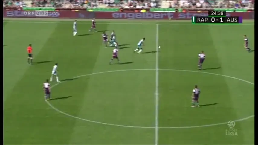 Cat de TARI sunt jandarmii austrieci! Vezi cum i-au rezolvat pe fanii ce au invadat terenul sa se bata cu galeria adversa: