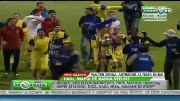 Oli si-a anuntat oficial plecarea, Steaua isi cauta antrenor! Ce spune Zenga despre revenirea la Steaua!