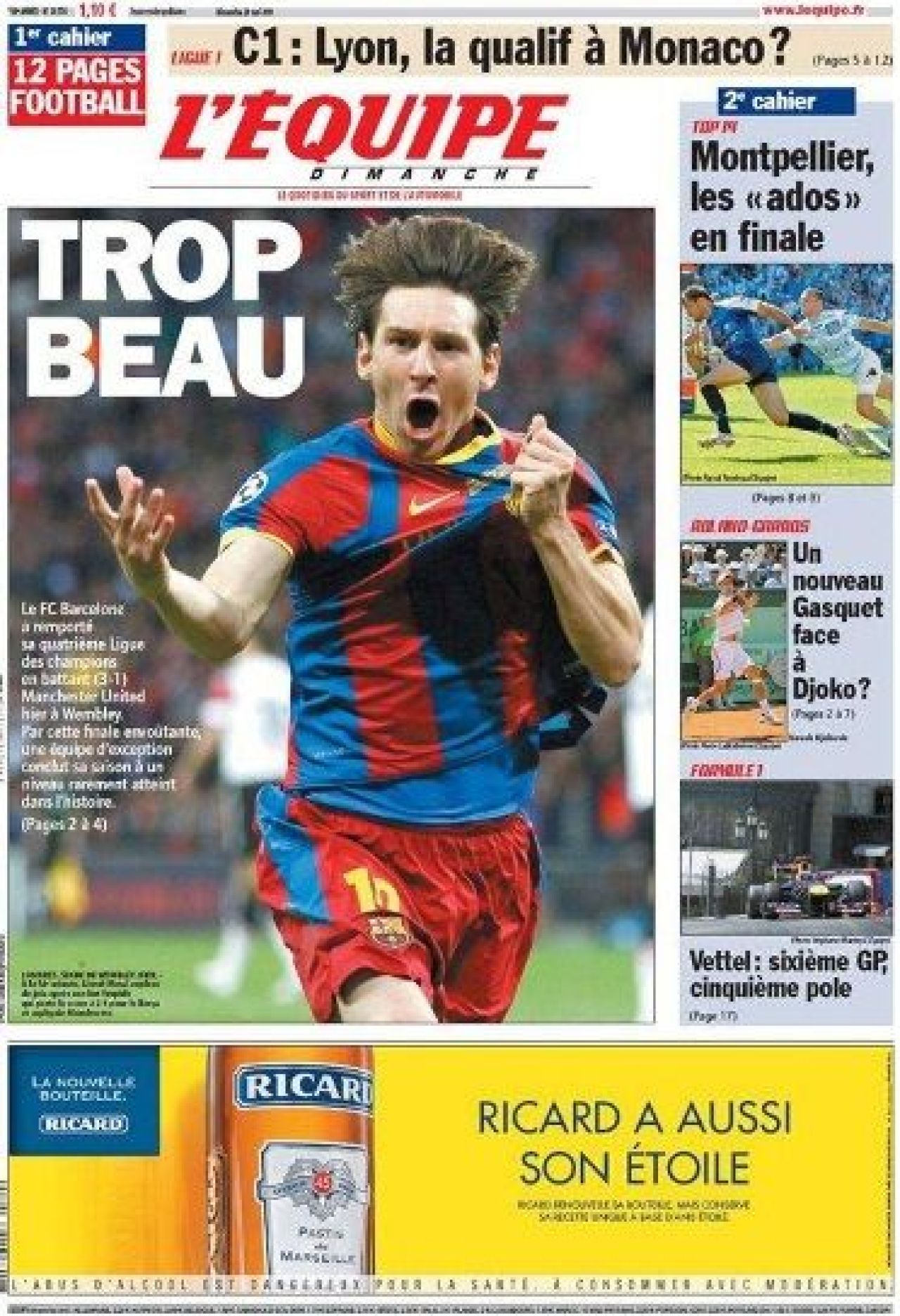 ZIUA in care englezii au uitat de United iar in Spania toate ziarele l-au pozat pe Messi! FOTO:_2