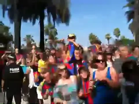 Turul de onoare al campionilor de la Barca III