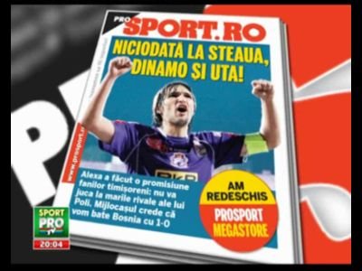 Citeste joi in ProSport: primele doua tinte majore ale lui Hagi la Steaua!