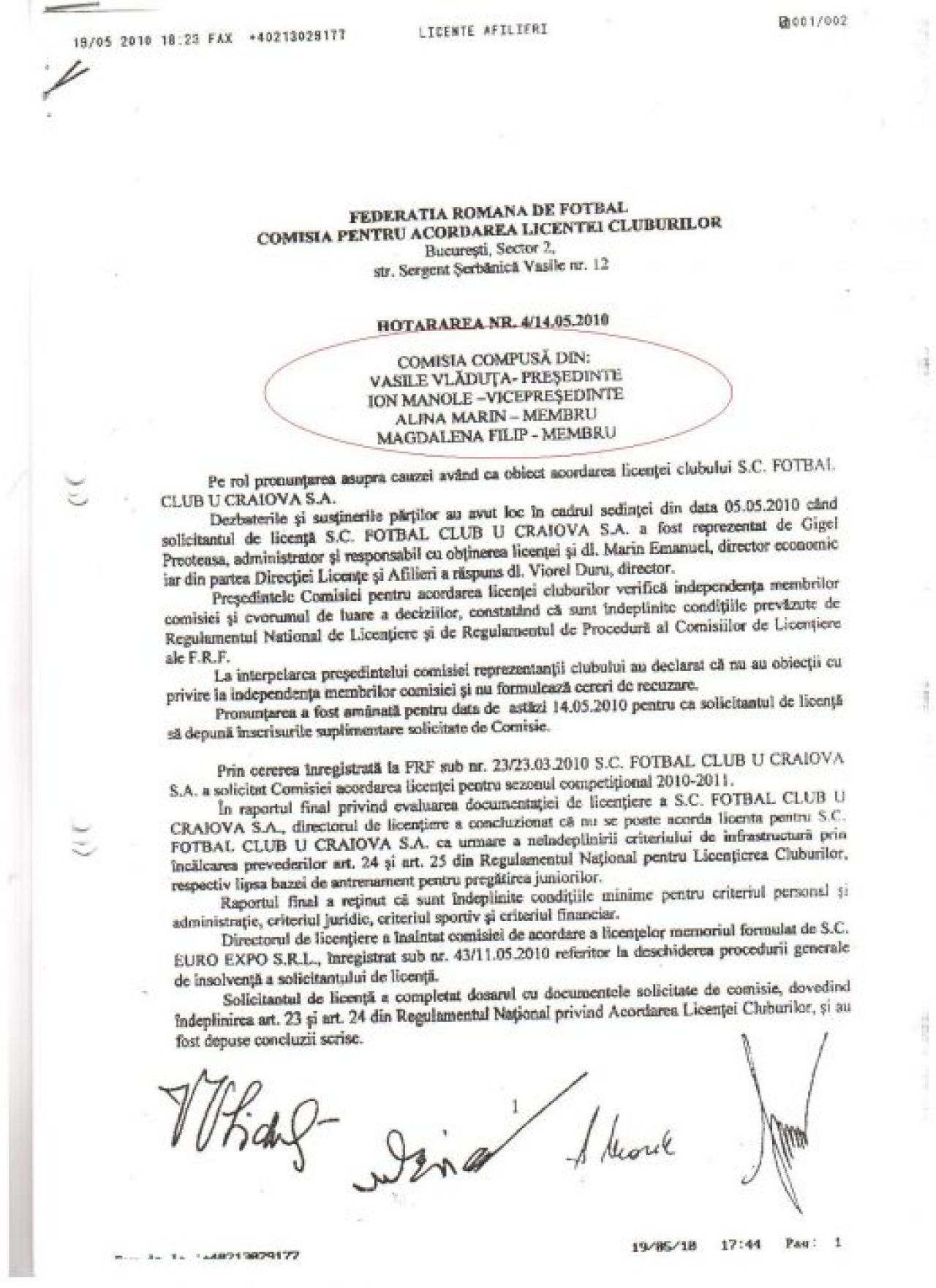 Mititelu nu renunta si acuza Comisia de licentiere de ABUZ! Vezi documentele Craiovei:_4