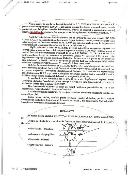 Mititelu nu renunta si acuza Comisia de licentiere de ABUZ! Vezi documentele Craiovei:_5