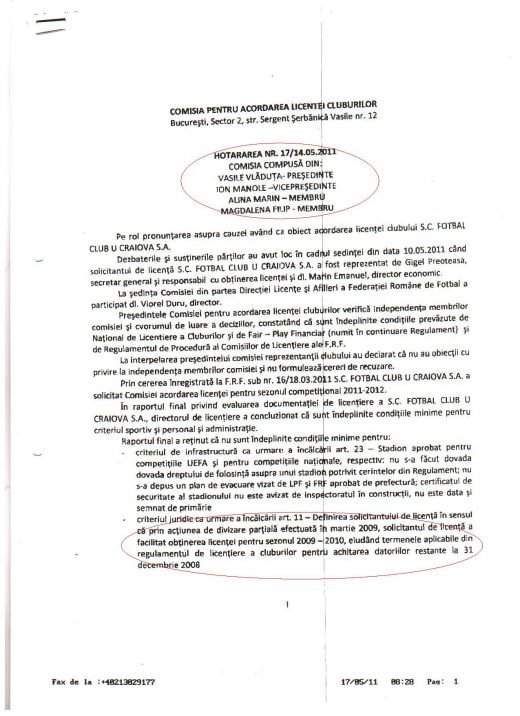 Mititelu nu renunta si acuza Comisia de licentiere de ABUZ! Vezi documentele Craiovei:_6
