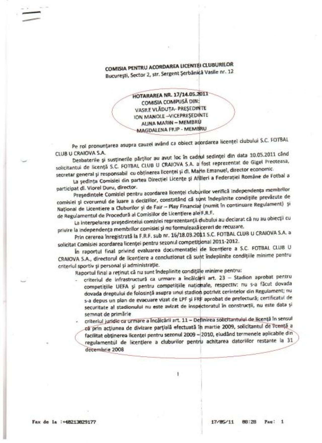 Mititelu nu renunta si acuza Comisia de licentiere de ABUZ! Vezi documentele Craiovei:_6