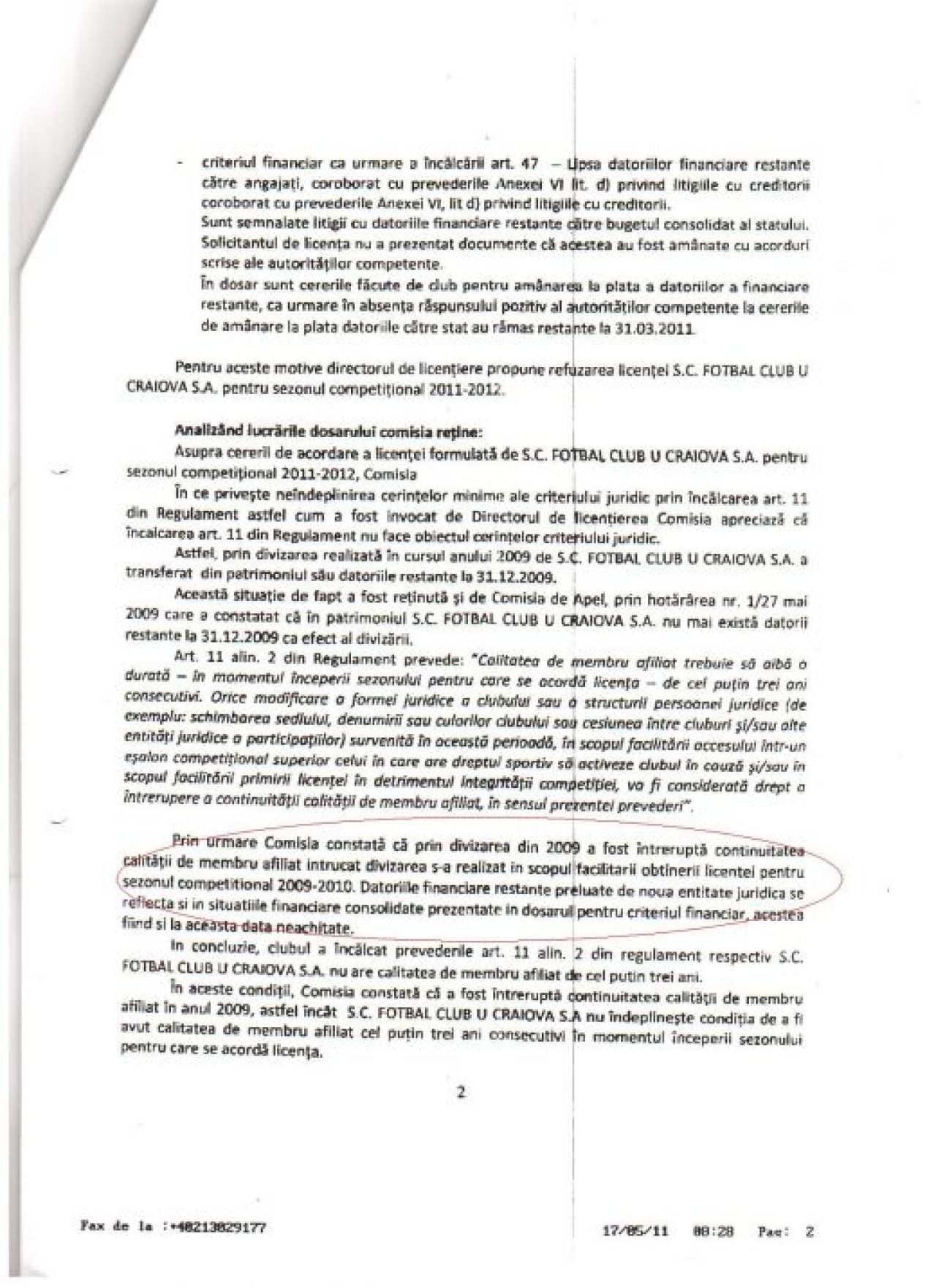 Mititelu nu renunta si acuza Comisia de licentiere de ABUZ! Vezi documentele Craiovei:_7