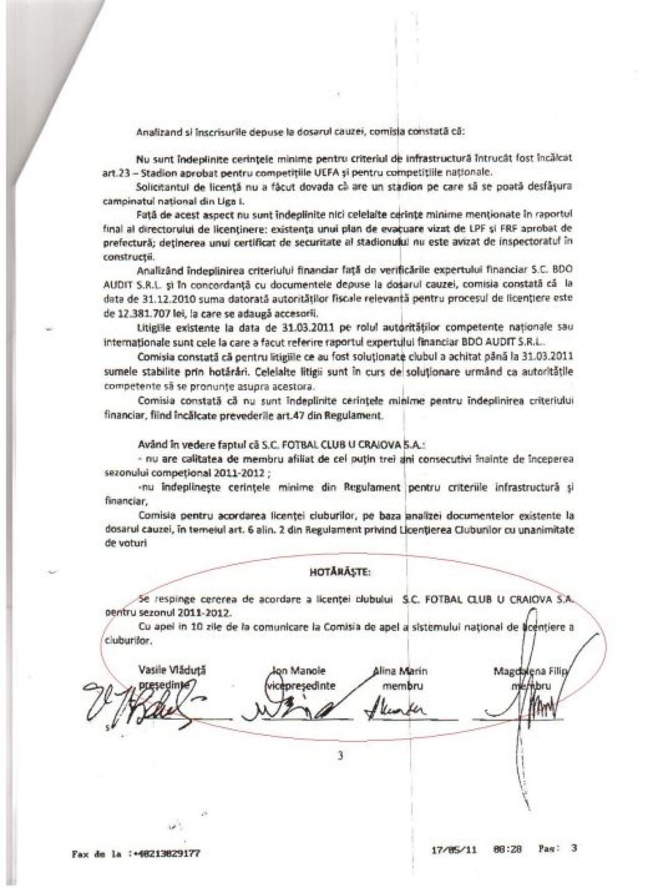 Mititelu nu renunta si acuza Comisia de licentiere de ABUZ! Vezi documentele Craiovei:_8