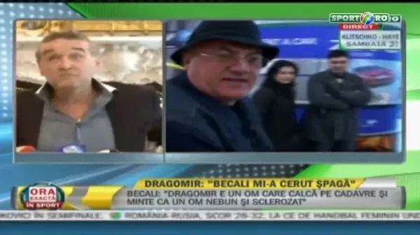 VIDEO DEMENTIAL! Ultima aroganta a lui Gigi catre Mitica Dragomir! Vezi cum a inceput sa-l imite IN DIRECT :))