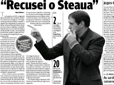 A refuzat Steaua pentru o echipa cu 11 jucatori: 