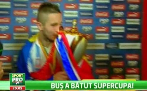 VIDEO Fratii Bus cuceresc Liga I! Super imagini cu oamenii care au INGENUNCHIAT Steaua la Supercupa!