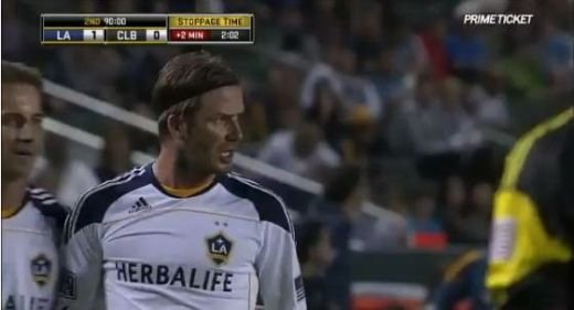 Beckham e pus la ZID in SUA! Americanii il acuza ca a luat cartonas galben intentionat!
