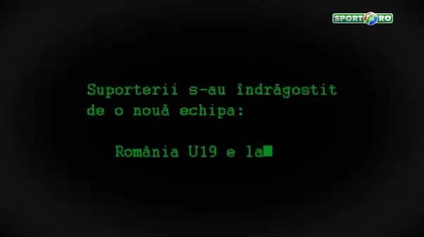 Dan Alexa - mesaj pentru nationala U19