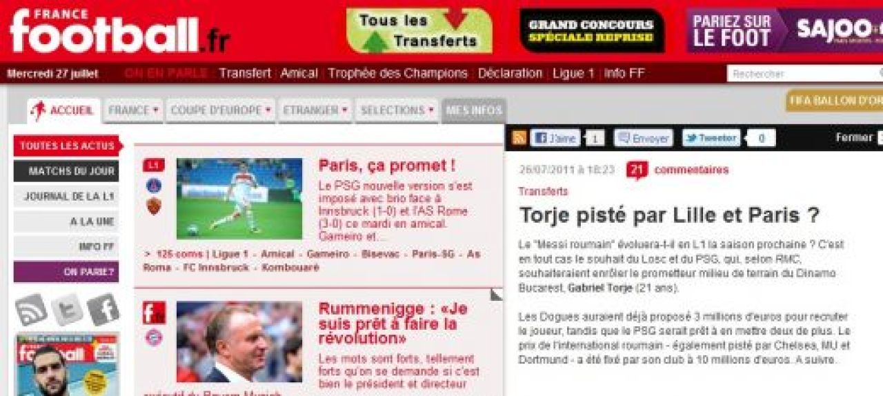 Povesti SF sau transferul anului? Lille a oferit 3 mil pe Torje, Dinamo a cerut 10!!