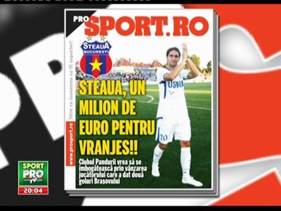 Citeste miercuri in Pro Sport: detaliile transferului lui Vranjes la Steaua! Cat costa si cum se modifica echipa lui Levy:
