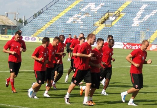 FOTO! Dinamo a facut primul antrenament la Varazdin: 