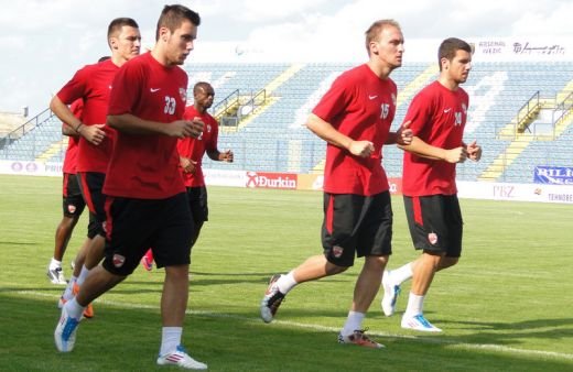 FOTO! Dinamo a facut primul antrenament la Varazdin: 