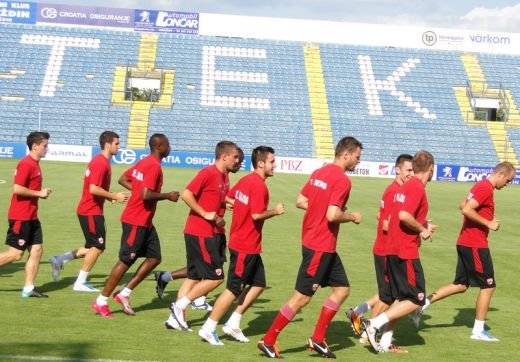 FOTO! Dinamo a facut primul antrenament la Varazdin: 