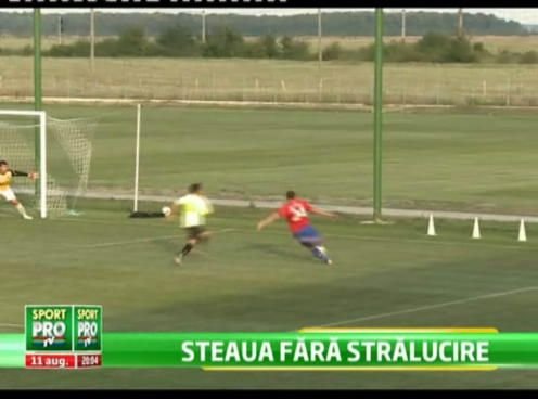 Tatu, Mihai Costea si Rusescu atacul cu care Steaua a facut 0-0 cu Stefanesti! Cum ii incurajeaza Gigi pe jucatori sa bata pe U Cluj: