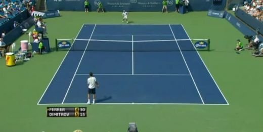 FREAK SHOT! Cea mai STRANIE lovitura din tenis a anului! Cum s-a dus mingea asta in teren? VIDEO