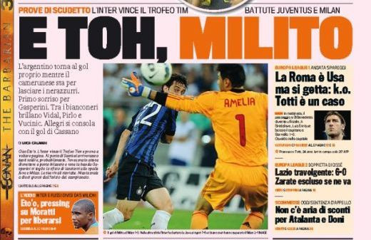 VIDEO: Chivu s-a accidentat: a rezistat 11 minute pe teren la Tim Trophy! Milito le-a executat pe Juve si Milan!