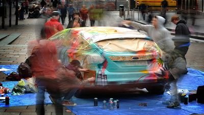 FOTO: Un Focus&nbsp;vopsit&nbsp;la marea arta in Glasgow!