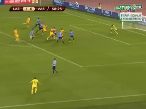 Wesley egaleaza pentru Vaslui dupa o centrare perfecta a lui Adailton!