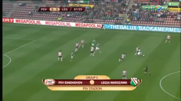 VIDEO: Faza care ii INGHEATA pe toti rapidistii! Vezi ce super gol a dat PSV cu Legia aseara din Europa League