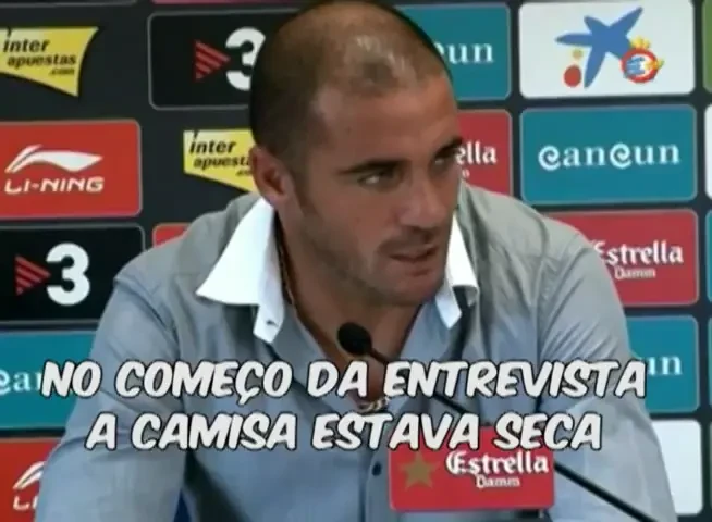 Cel mai emotionat fotbalist: a transpirat cat in cinci meciuri dupa 30 de secunde de interviu :))