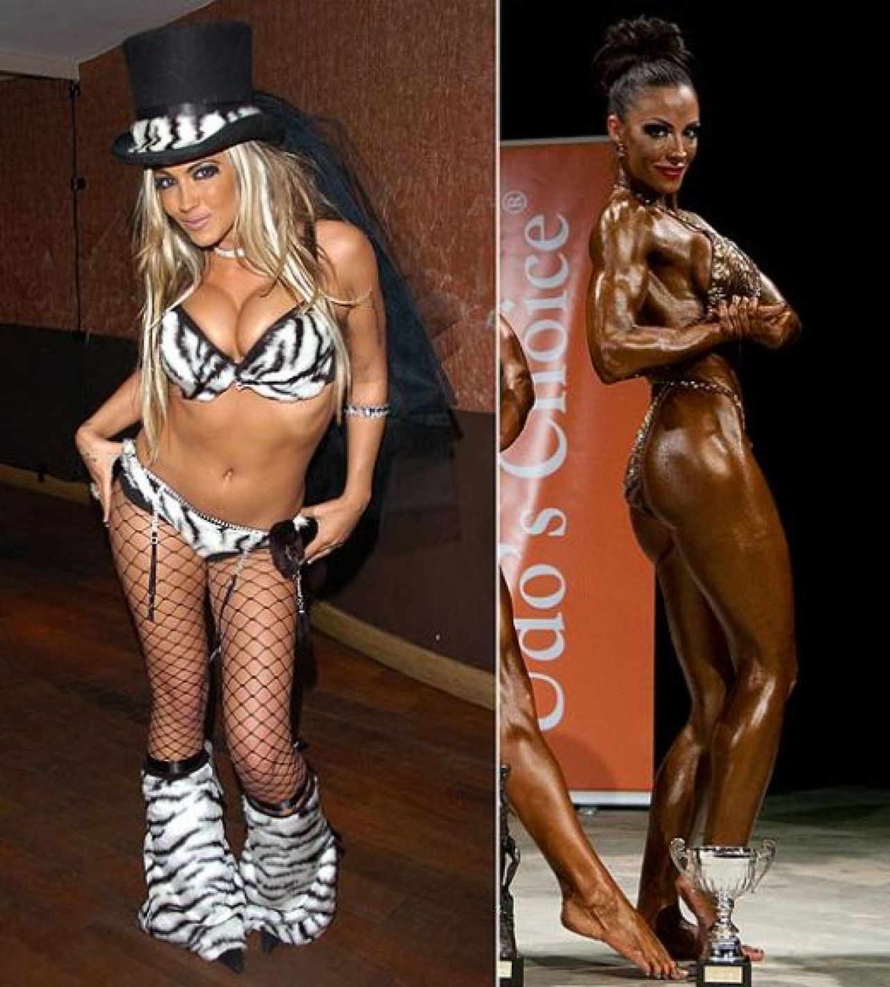 FOTO Transformarea INCREDIBILA a unei femei! A trecut de la fizic de model la culturista in 50 de zile!_3