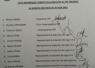 Mititelu striga FALS in acte! si aduce si probe! FOTO: de pe decizia de dezafiliere LIPSESTE semnatura lui Dragomir! Reactia sefului LPF: