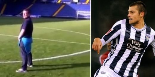 VIDEO: Lui Tamas nu i-a venit sa creada cand a vazut imaginile astea! Fanii unei rivale au intrat pe stadionul lui WBA si s-au P***T pe teren
