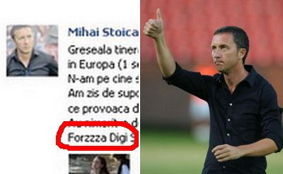 Trimite Meme mesaje ascunse pe Facebook? A vrut sa scrie FORZZA GIGI dar a gresit o tasta! Ce scriu cativa useri rautaciosi :)