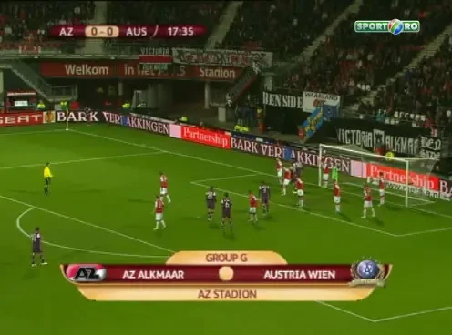 Doua autogoluri de poveste in Alkmaar 2-2 Austria Viena! Alexandru Tudor a dat un cartonas ROSU in minutul 90!