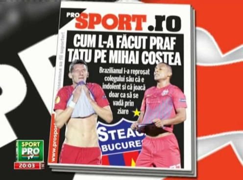 Citeste sambata in ProSport! Cum se ia Tatu de fratele Prostea