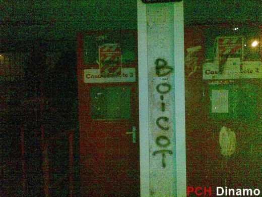 FOTO / Dinamovistii continua protestul! Au scris din nou pe zidurile stadionului: 