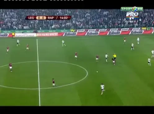 Rapid, eliminata din Europa League: Legia 3-1 Rapid! Alexa si-a lasat echipa in 10 dupa un gest inconstient! Vezi golurile!