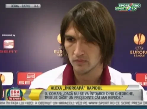 VIDEO: Alexa, in lacrimi dupa eliminarea Rapidului! "Este cel mai greu moment din cariera mea! Sunt singurul VINOVAT!"